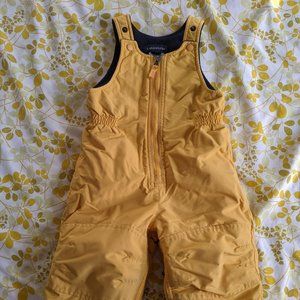 Yellow Lands' End Snow Bibs (Size 2T)